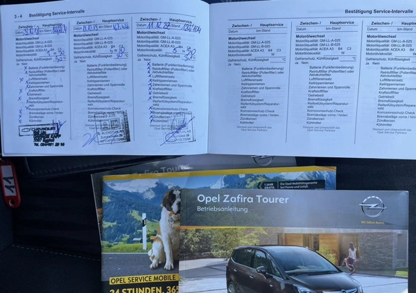 Opel Zafira cena 33999 przebieg: 189560, rok produkcji 2012 z Radom małe 781
